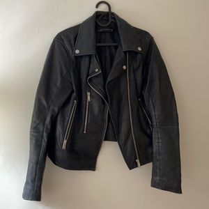 Zara Black Leather Jacket